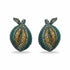 Palestro Milano Orecchini Dark - Arancio Verde Scuro Papaya di Pavè