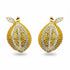 Palestro Milano Orecchini Gold - Giallo Papaya di Pavè