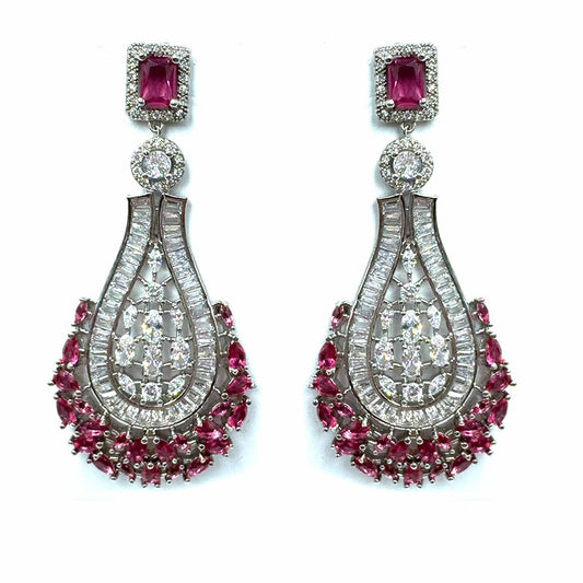 Pendente di cristalli fucsia