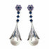 Palestro Milano Orecchini Silver Perla Fiorita