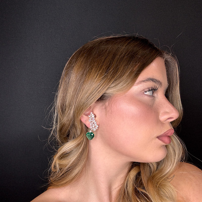 Palestro Milano Orecchini Piuma & Cuore