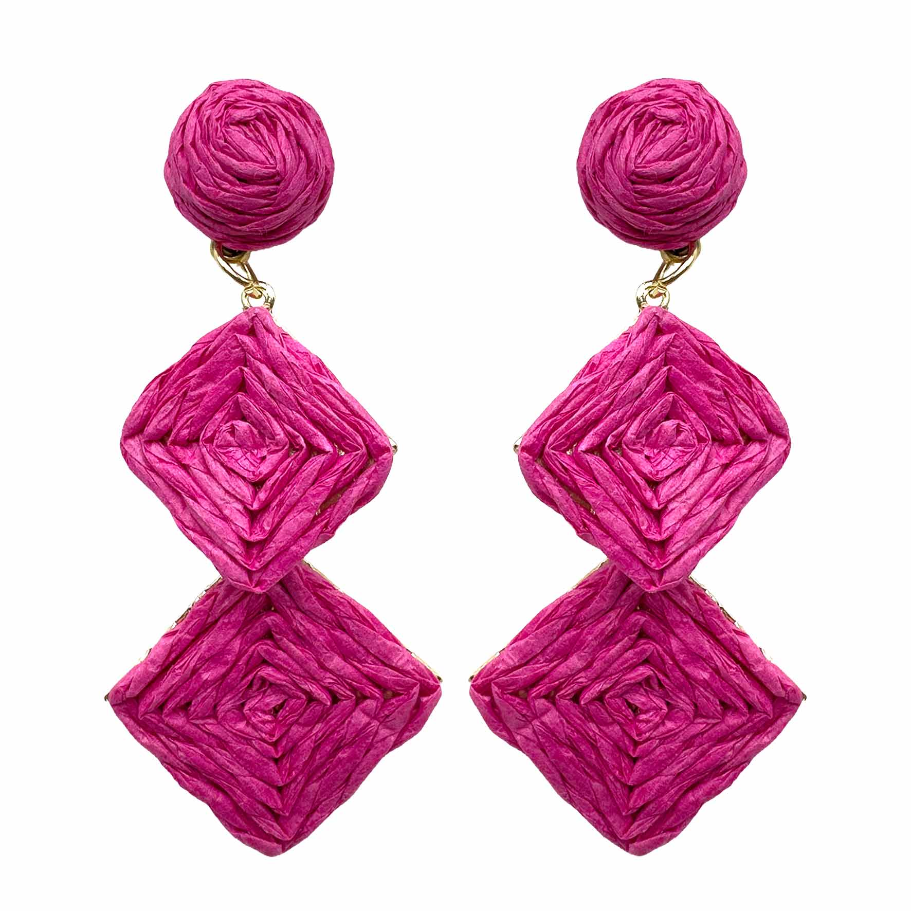 Rombi Pendenti in Rafia