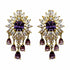Palestro Milano Orecchini Rombo Violet & Cristalli