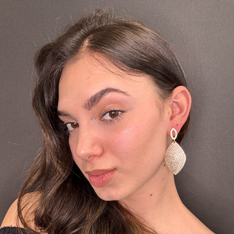 Palestro Milano Orecchini Rombo di pavè