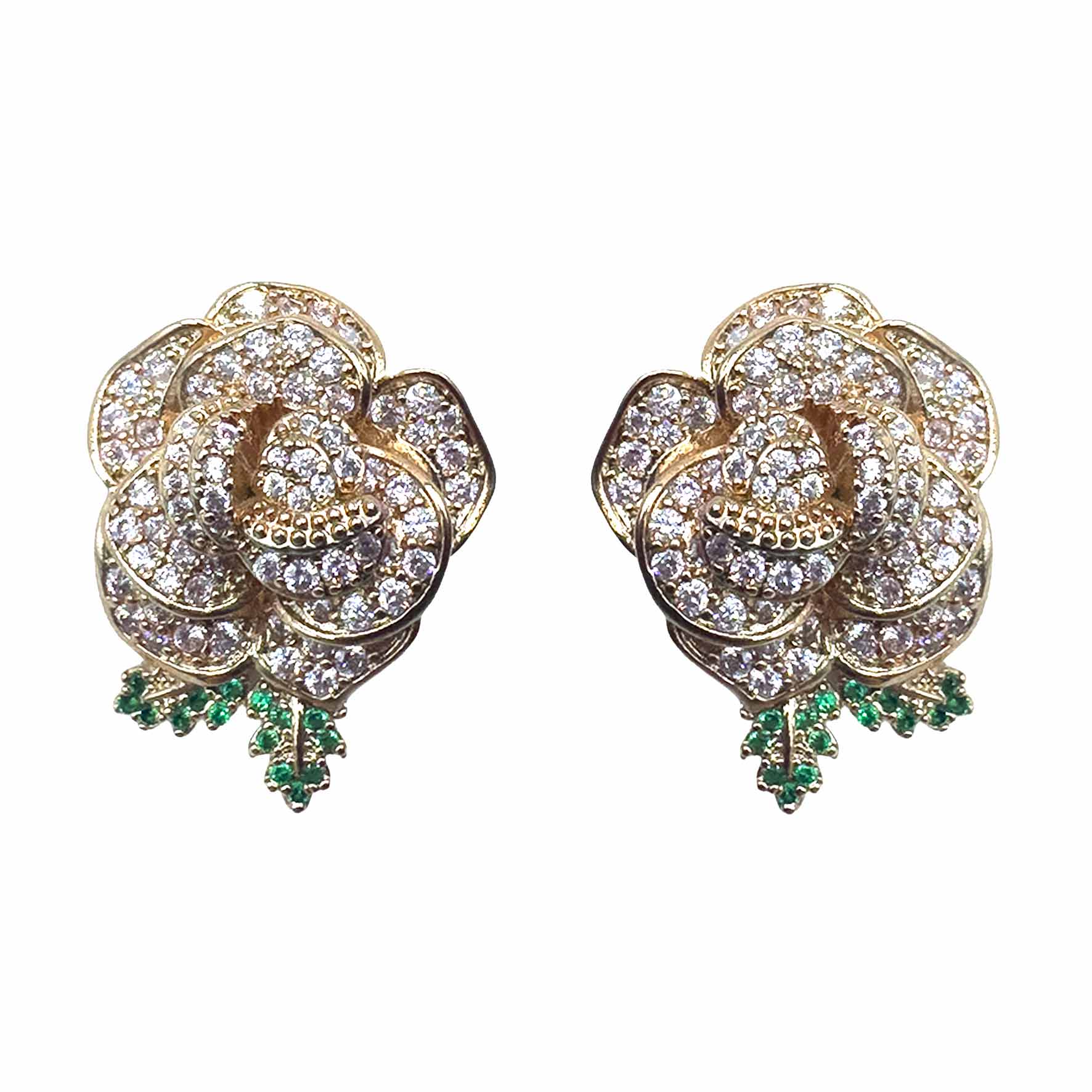 Palestro Milano Orecchini Rose Gold - Lillac Rose di Pavè