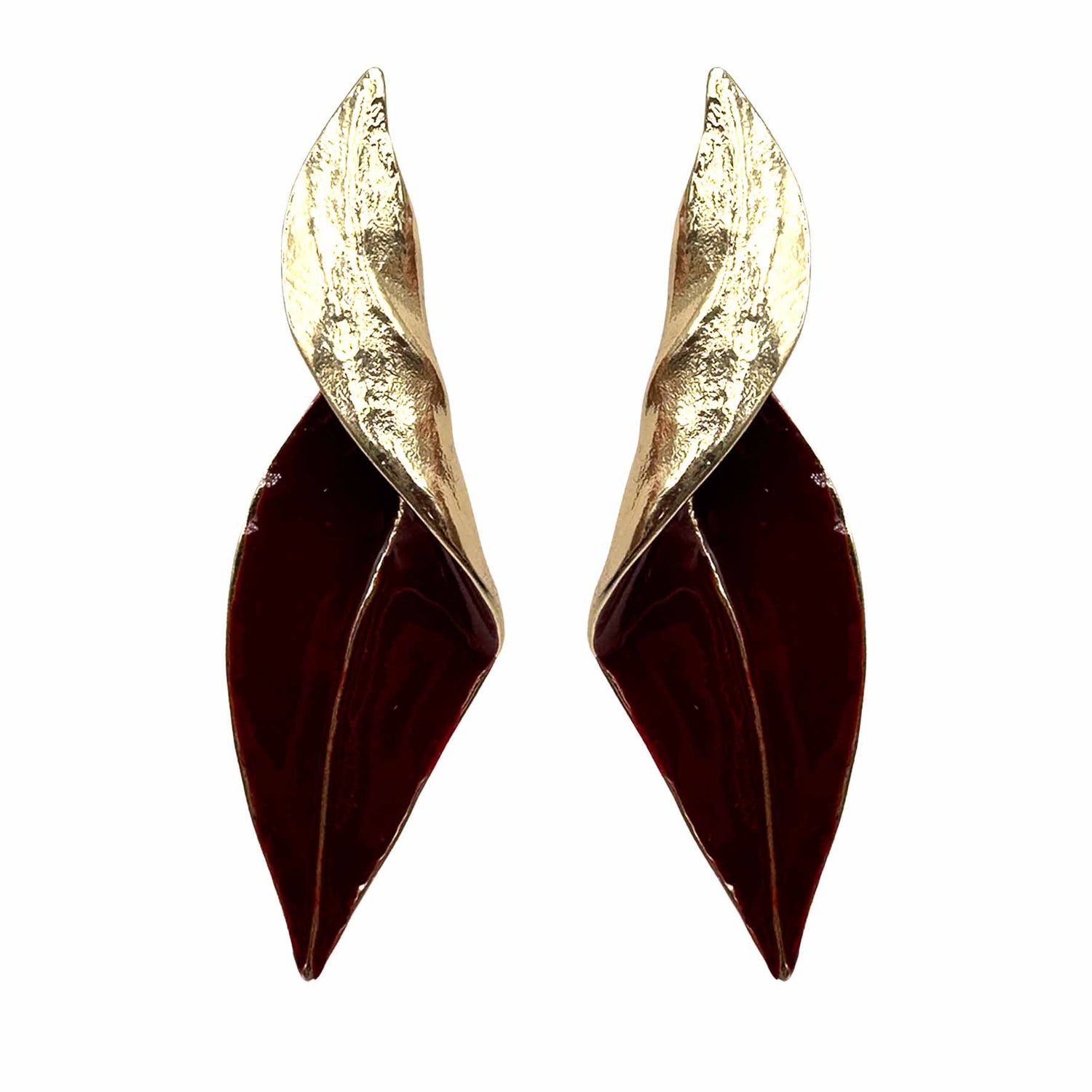 Palestro Milano Orecchini Bordeaux Selene
