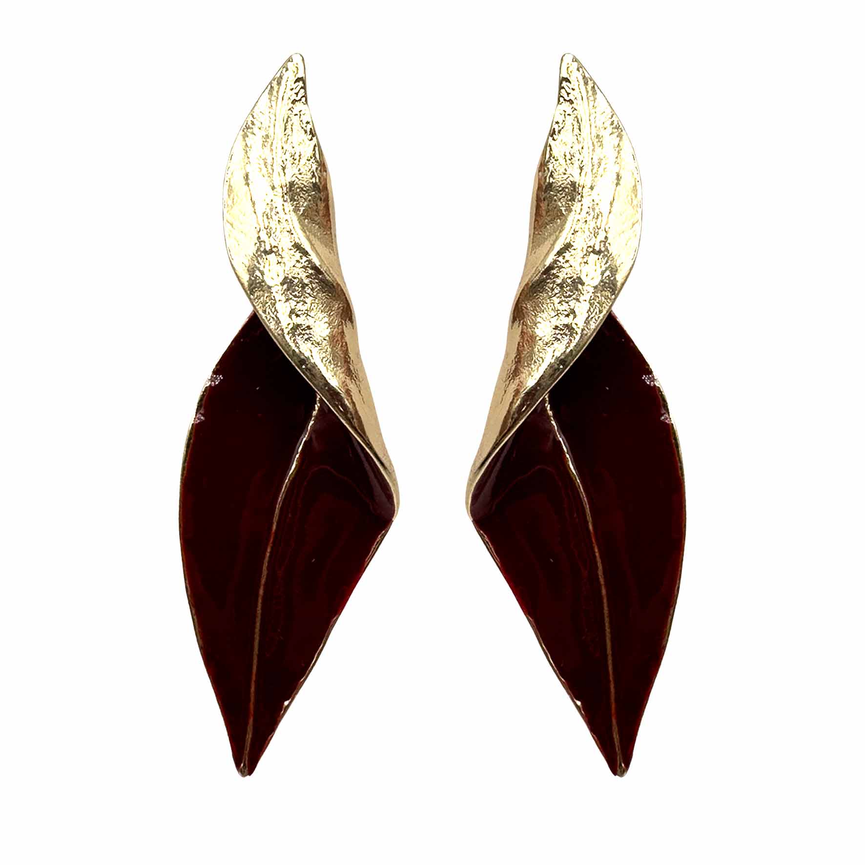Palestro Milano Orecchini Bordeaux Selene