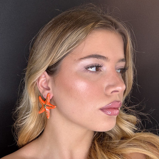 Stella marina con venatura dorata