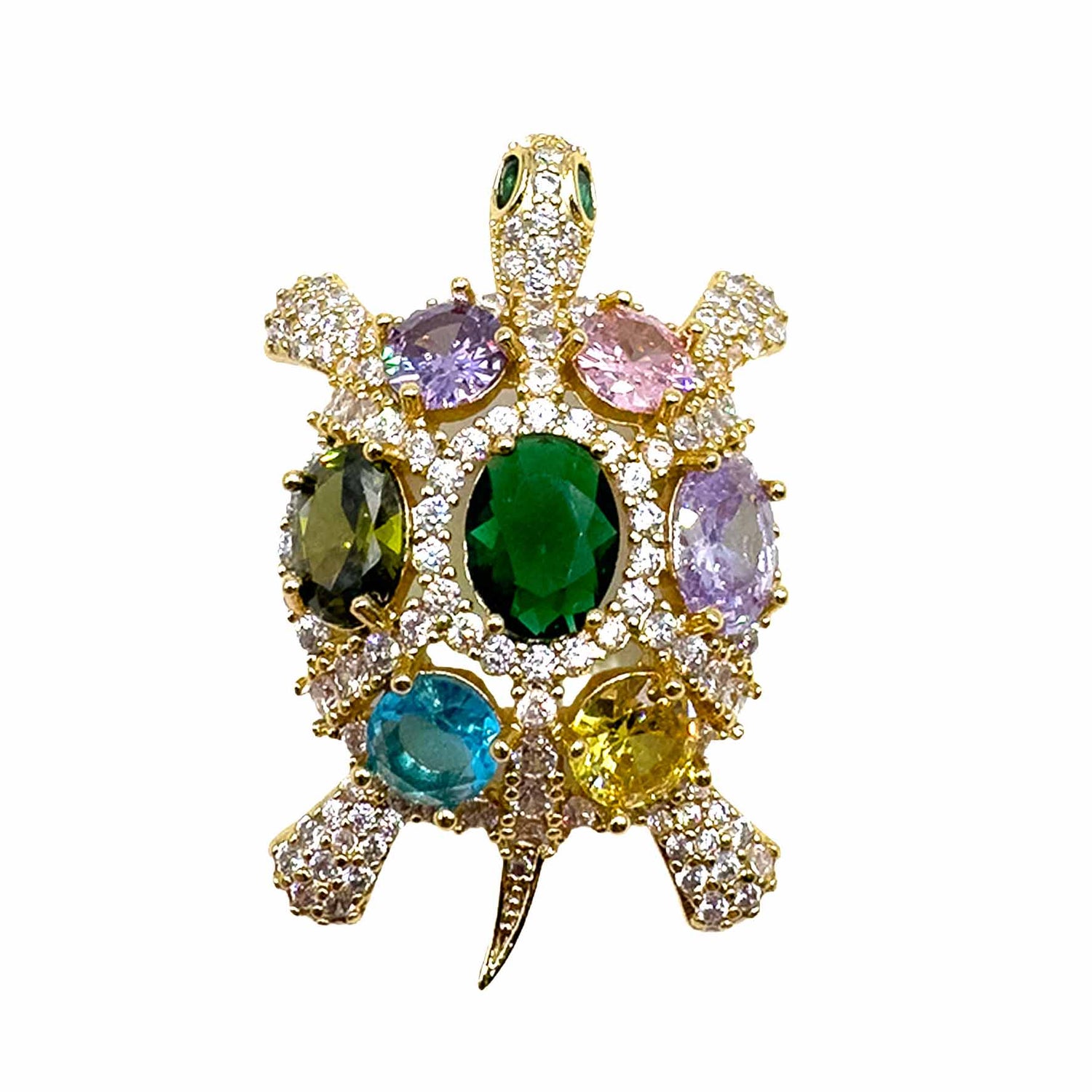 Palestro Milano Spille e spillette Gold Tartaruga di Gemme