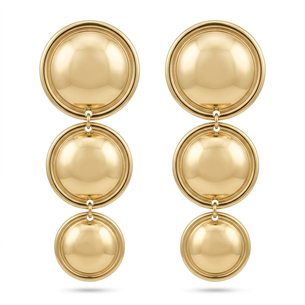 Tre Tondi Gold Plated