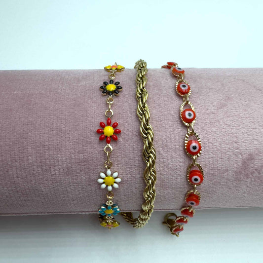 Trio cavigliere fiori&fortuna