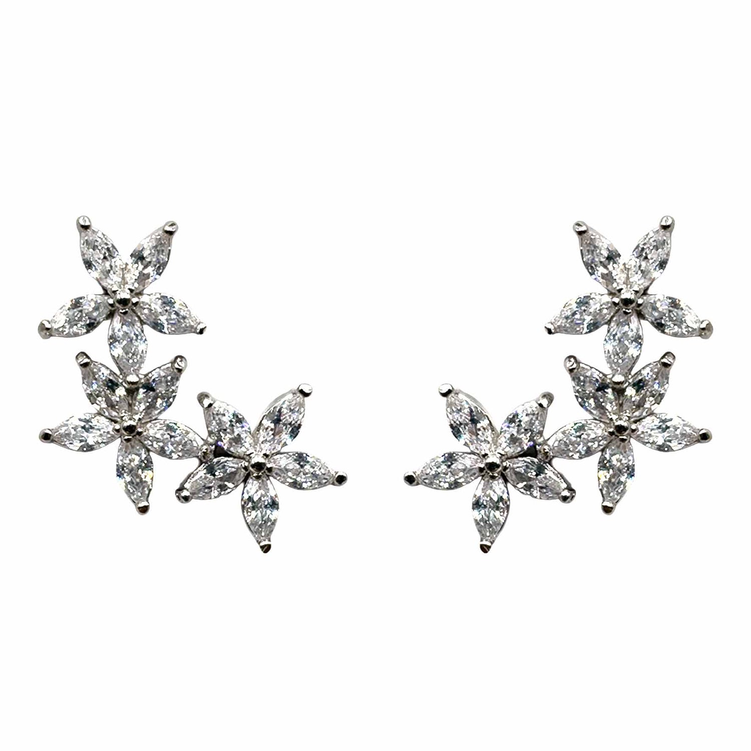 Trio di Fiori di Cristalli