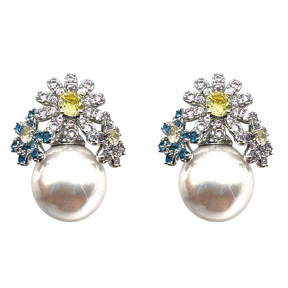 Trio di Mini Fiori con Perla