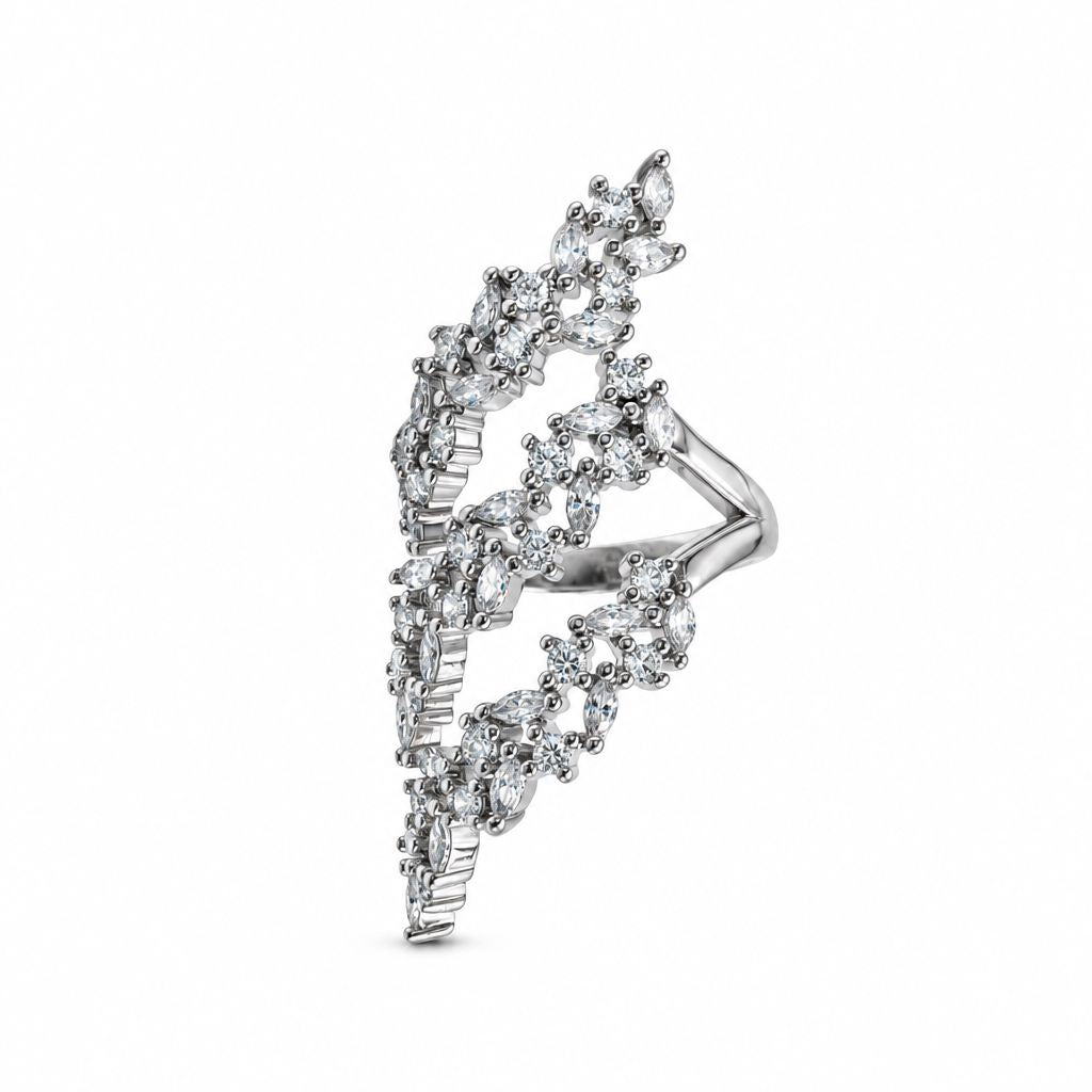 Anello Foglioline&amp;Cristalli