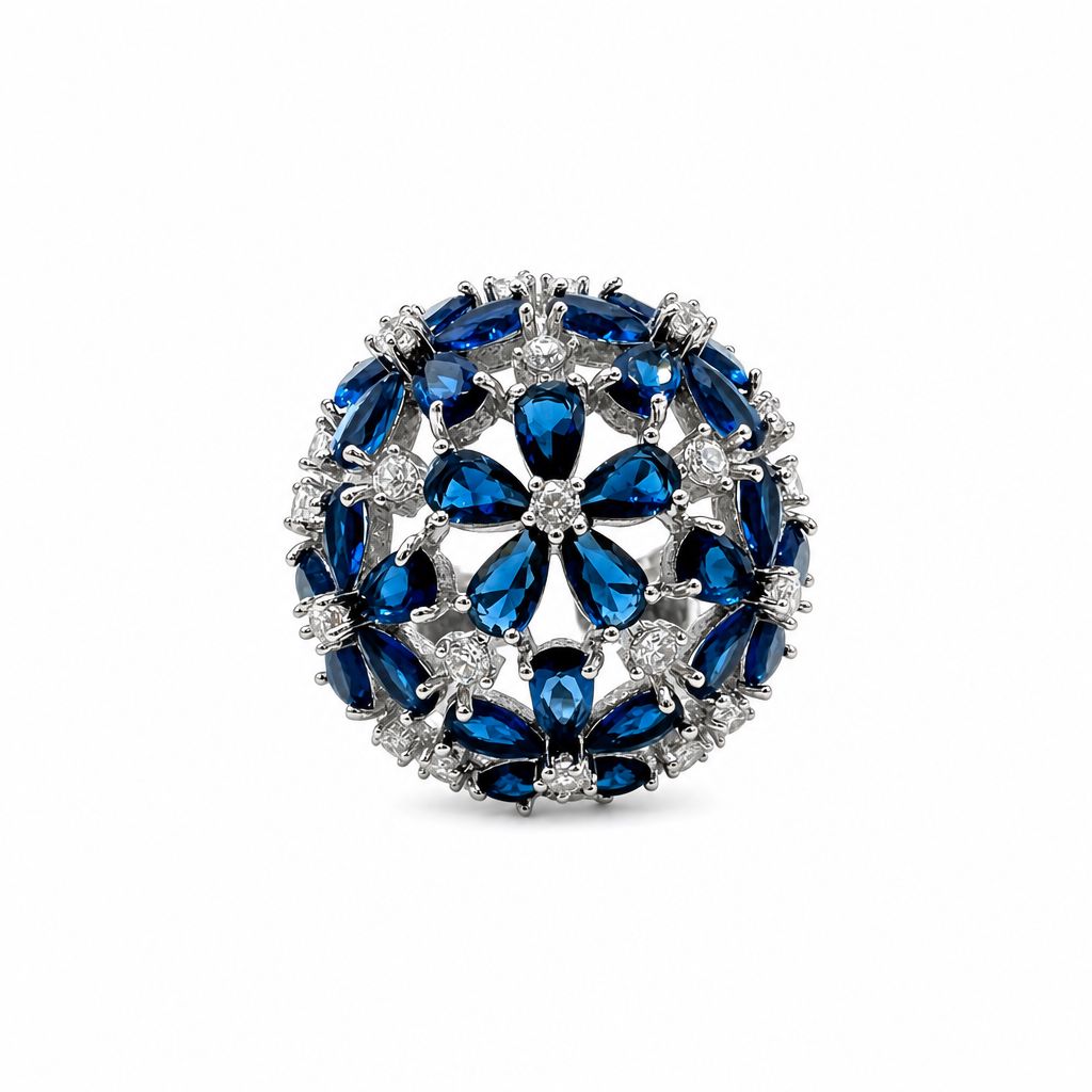 Anello Tondo Fiorito