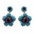 Palestro Milano Orecchini Dark - Rubino Blu Anemone Big di Pavè