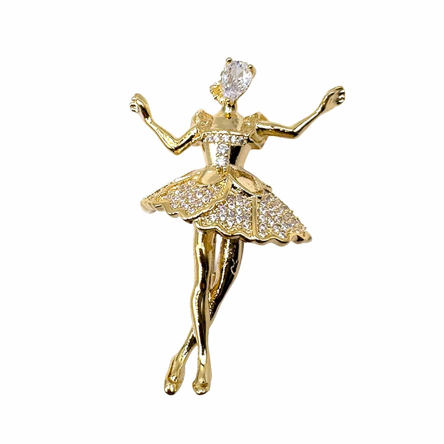Palestro Milano Spille e spillette Gold Ballerina Danzante