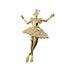 Palestro Milano Spille e spillette Gold Ballerina Danzante