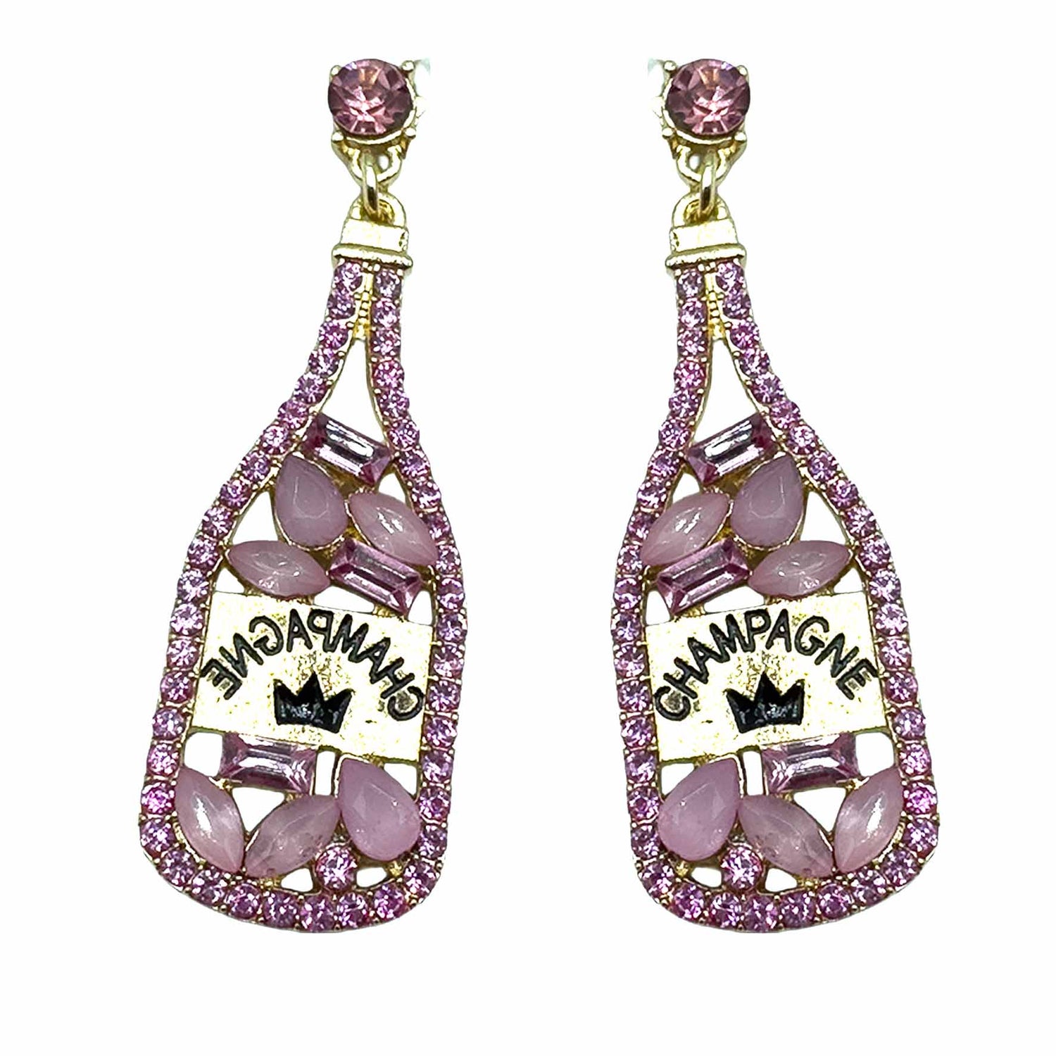 Palestro Milano Orecchini Pink Bollicine di champagne