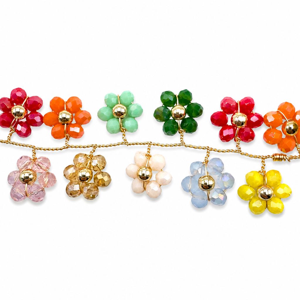 Bracciale di Margheritine Colorate