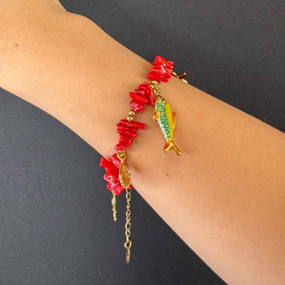 Bracciale Charms &amp; Coralli
