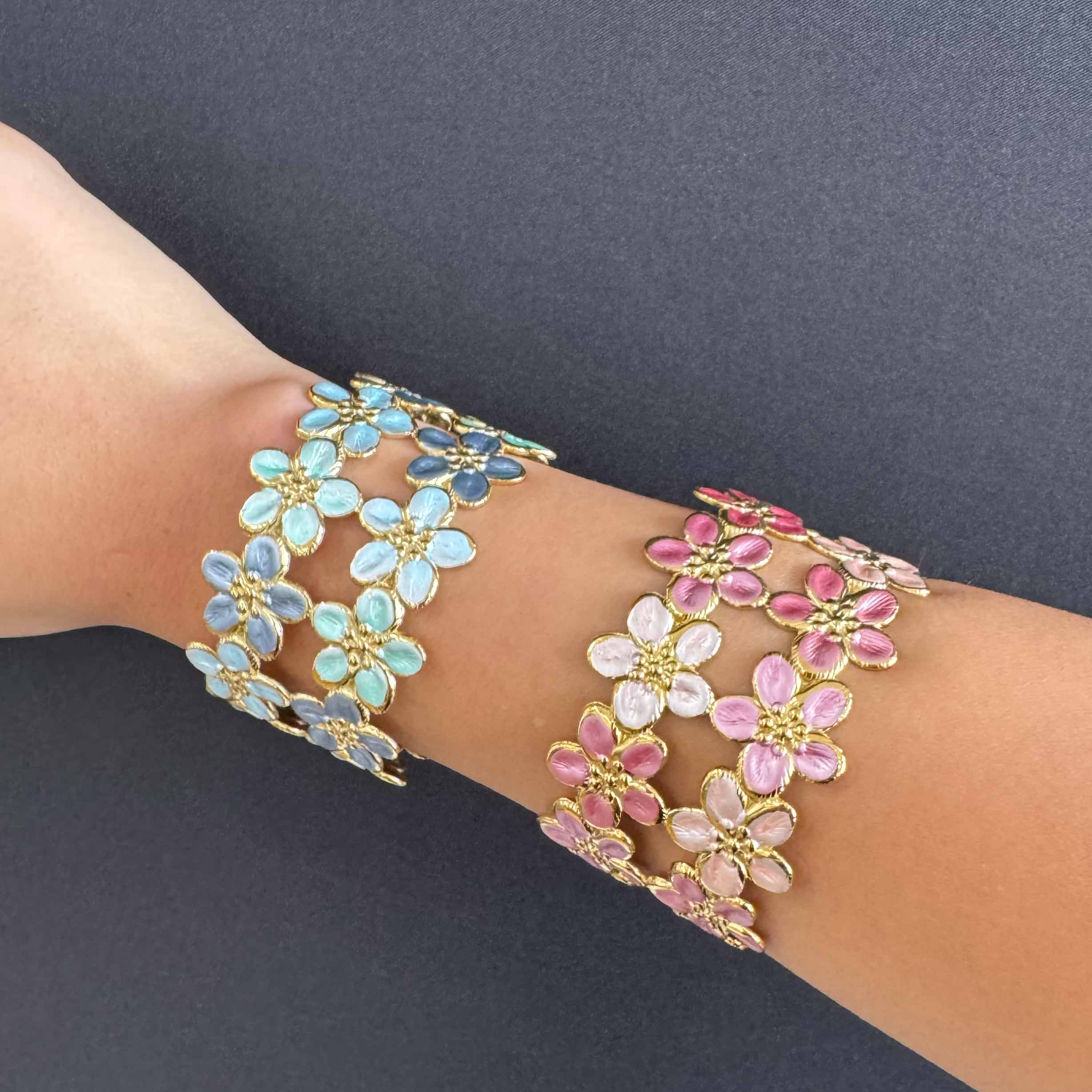Bracciale Rigido di Fiori
