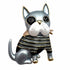 Palestro Milano Spille e spillette Grigio Bulldog Francese (Magnete)