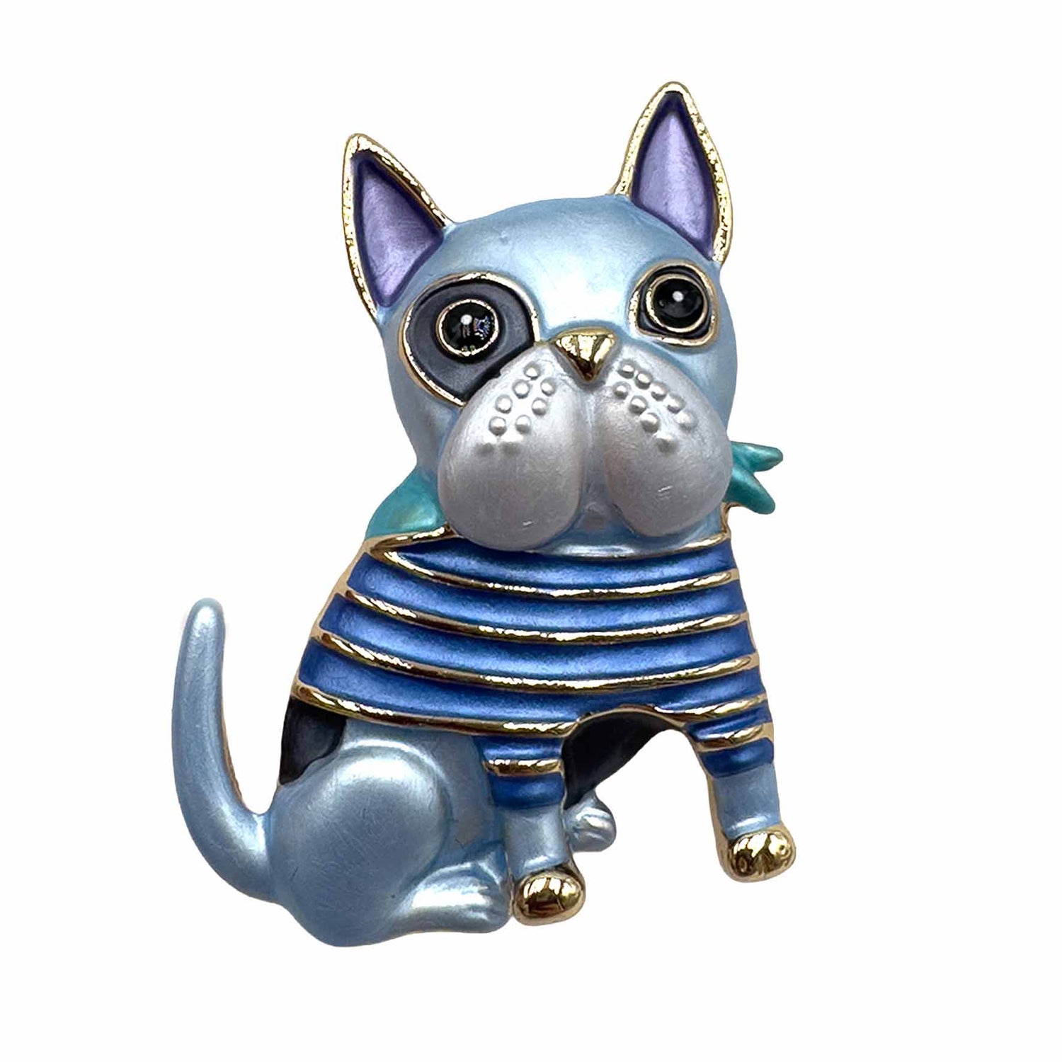 Palestro Milano Spille e spillette Celeste Bulldog Francese (Magnete)