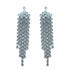 Palestro Milano Orecchini Silver Cascata di Cristalli Pendenti
