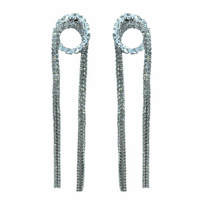 Palestro Milano Orecchini Silver Cerchio &amp; Cascata