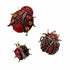 Palestro Milano Spille e spillette Rosso Coccinelle - Set