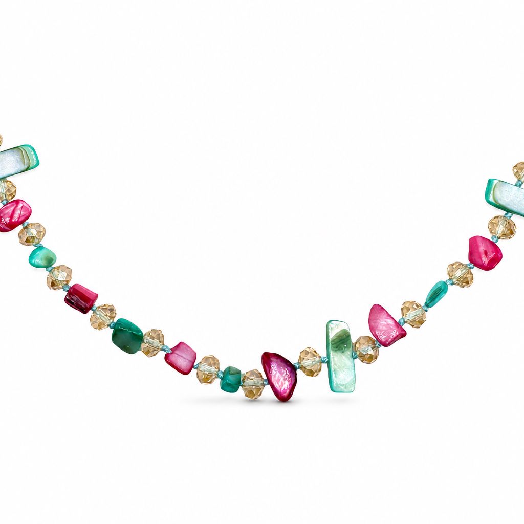 Collana di Mini Pietre Colorate