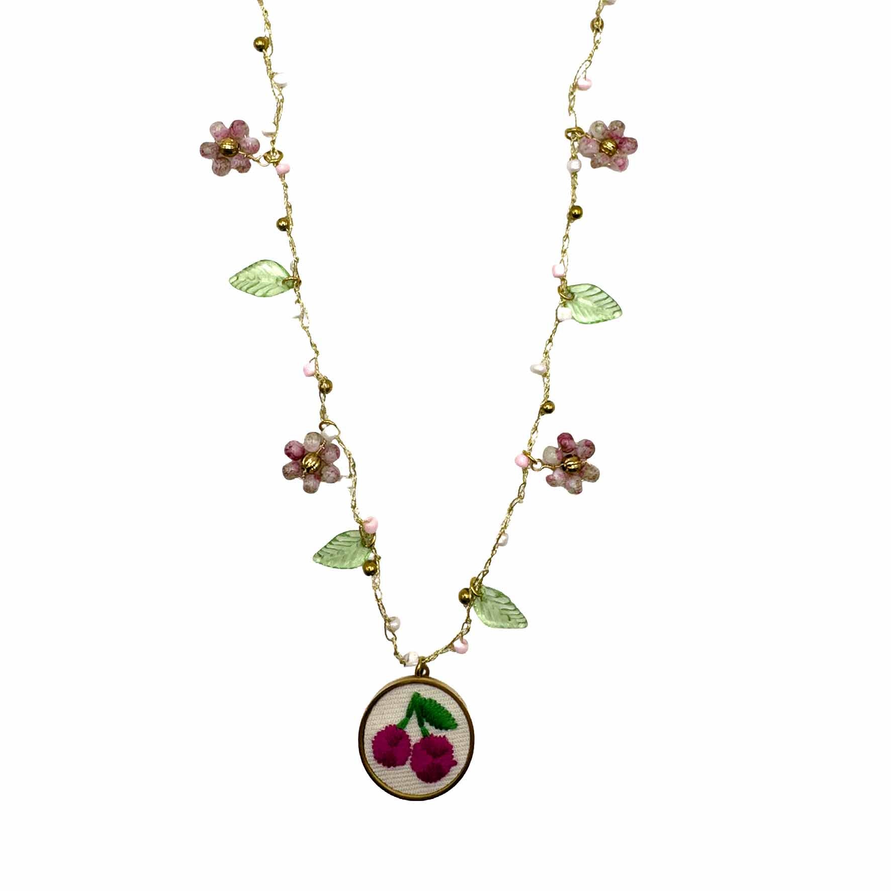 Collana con Ciondoli Fioriti