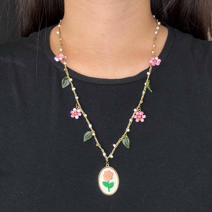 Collana con Ciondoli Fioriti