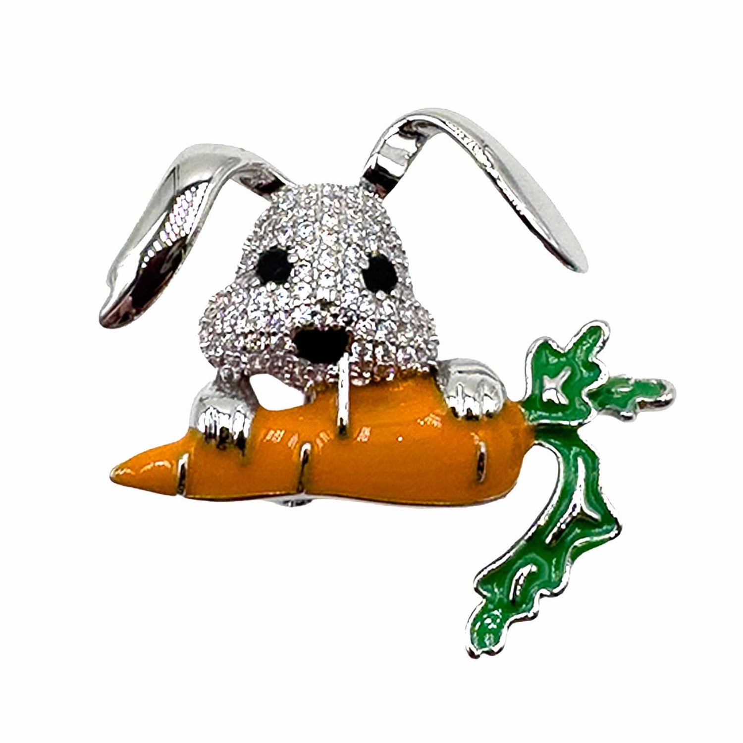 Palestro Milano Spille e spillette Silver Coniglio con Carota