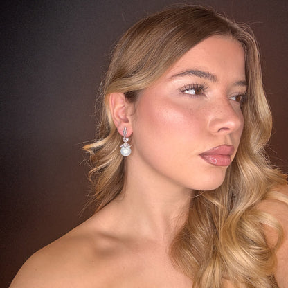 Palestro Milano Orecchini Cristalli &amp; Perle