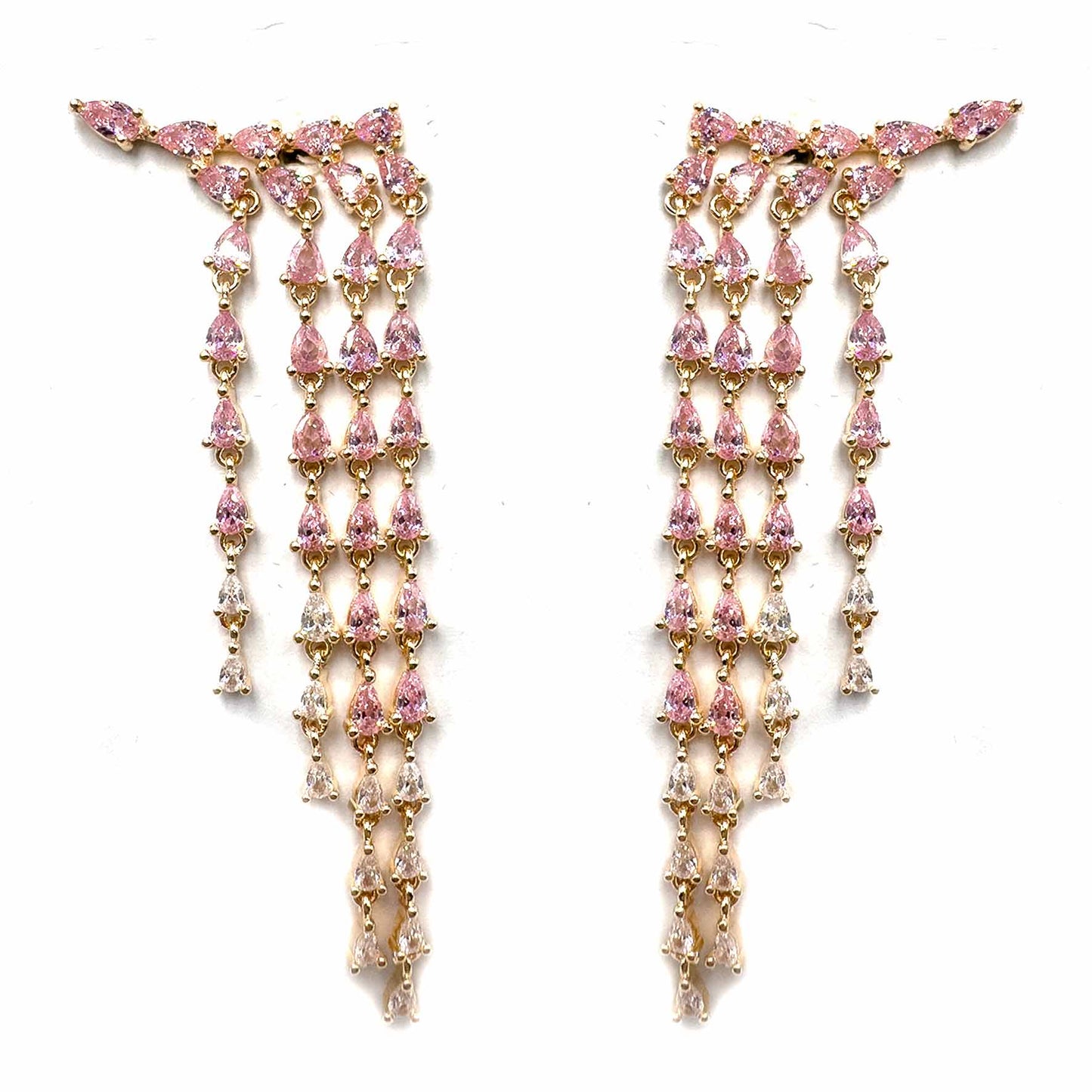 Cristalli pink pendenti