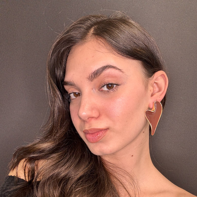 Palestro Milano Orecchini Cuore Pendente