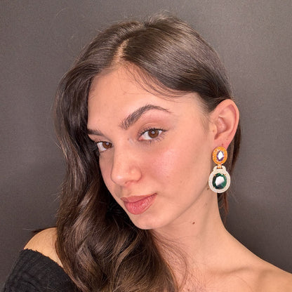 Palestro Milano Orecchini Doppie pietre di pavè