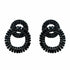 Palestro Milano Orecchini Doppio Cerchio di Cristalli Black
