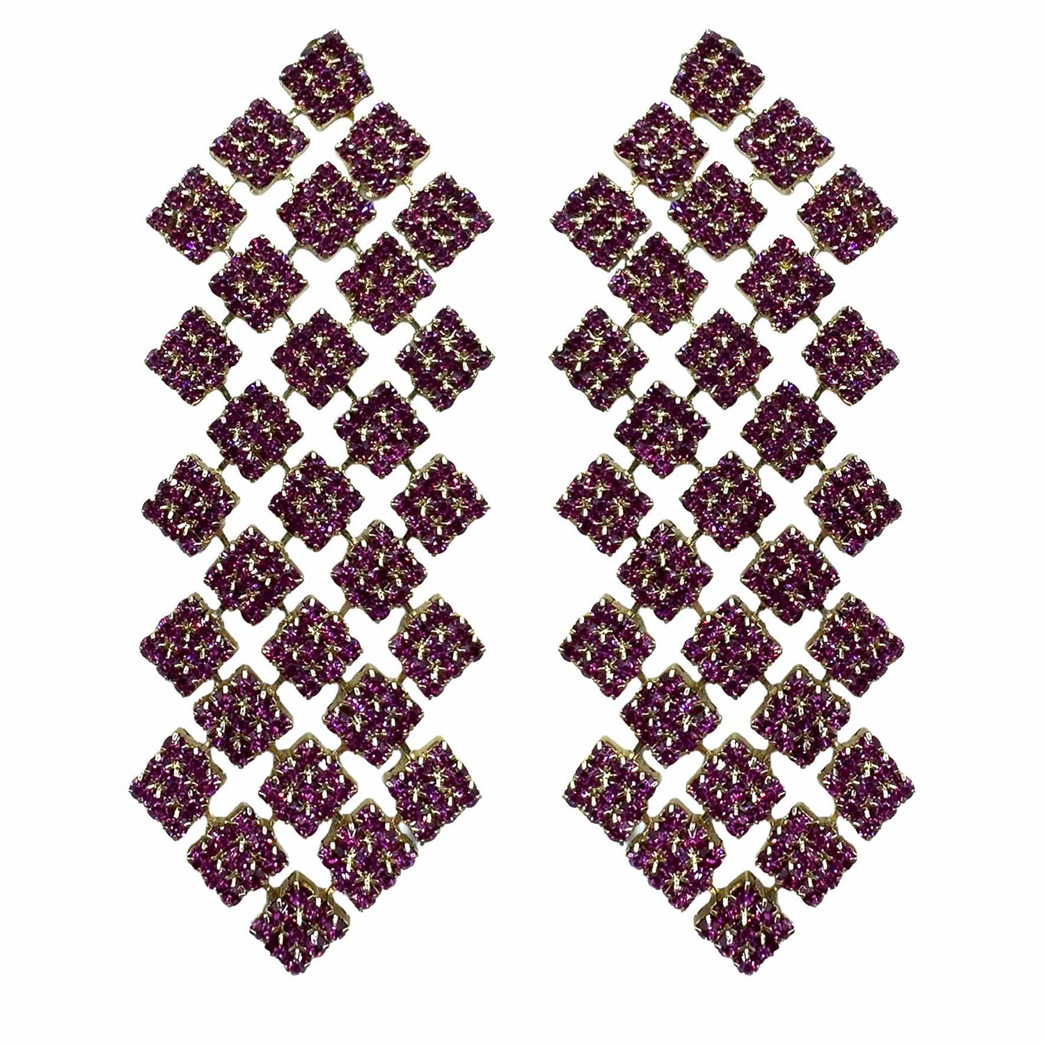 Palestro Milano Orecchini Fucsia Edera di Pietre