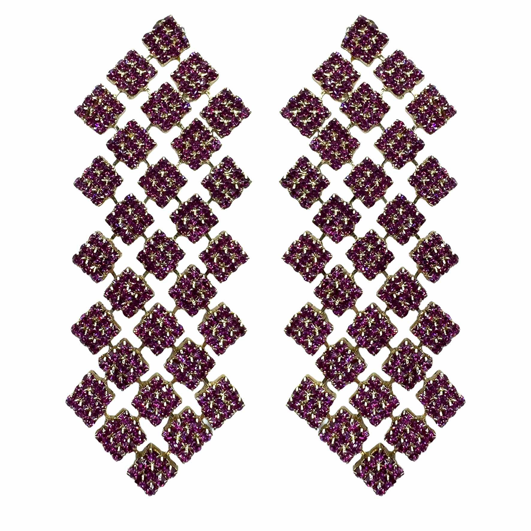 Palestro Milano Orecchini Fucsia Edera di Pietre