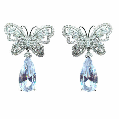 Palestro Milano Orecchini Total Silver Farfalla &amp; Goccia