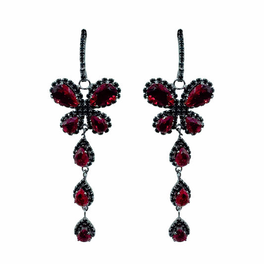 Palestro Milano Orecchini Farfalla di Rubino