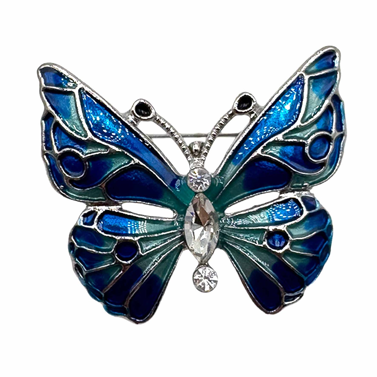 Palestro Milano Spille e spillette Blu/Turquoise Farfalla Fantasy