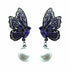 Palestro Milano Orecchini Violet Farfalline con Perla