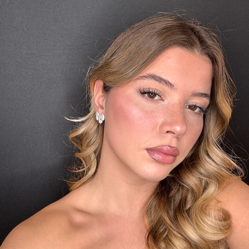 Palestro Milano Orecchini Fiocchettini di Pavè