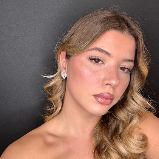 Palestro Milano Orecchini Fiocchettini di Pavè