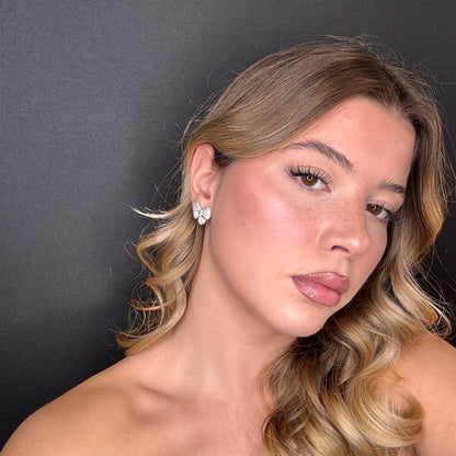 Palestro Milano Orecchini Fiocchettini di Pavè