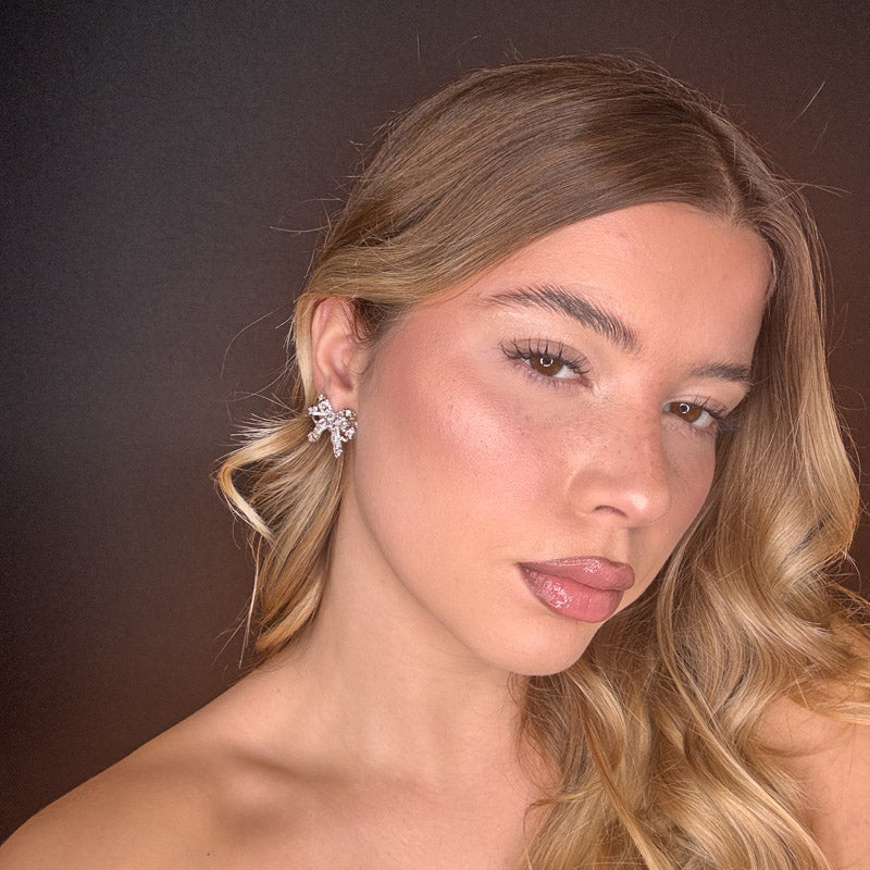 Palestro Milano Orecchini Fiocchetto di Cristalli